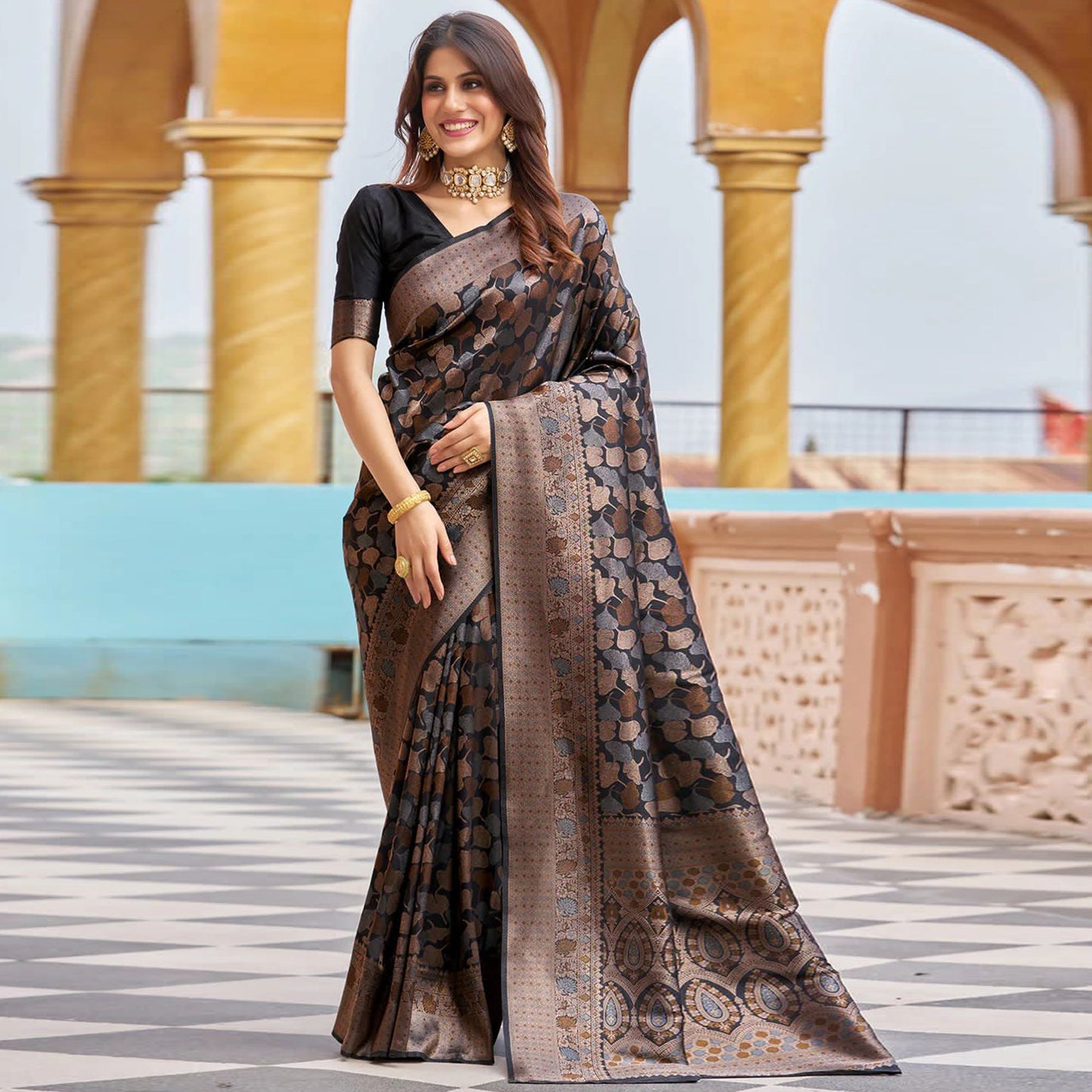 LEHERIYA SILK SAREE