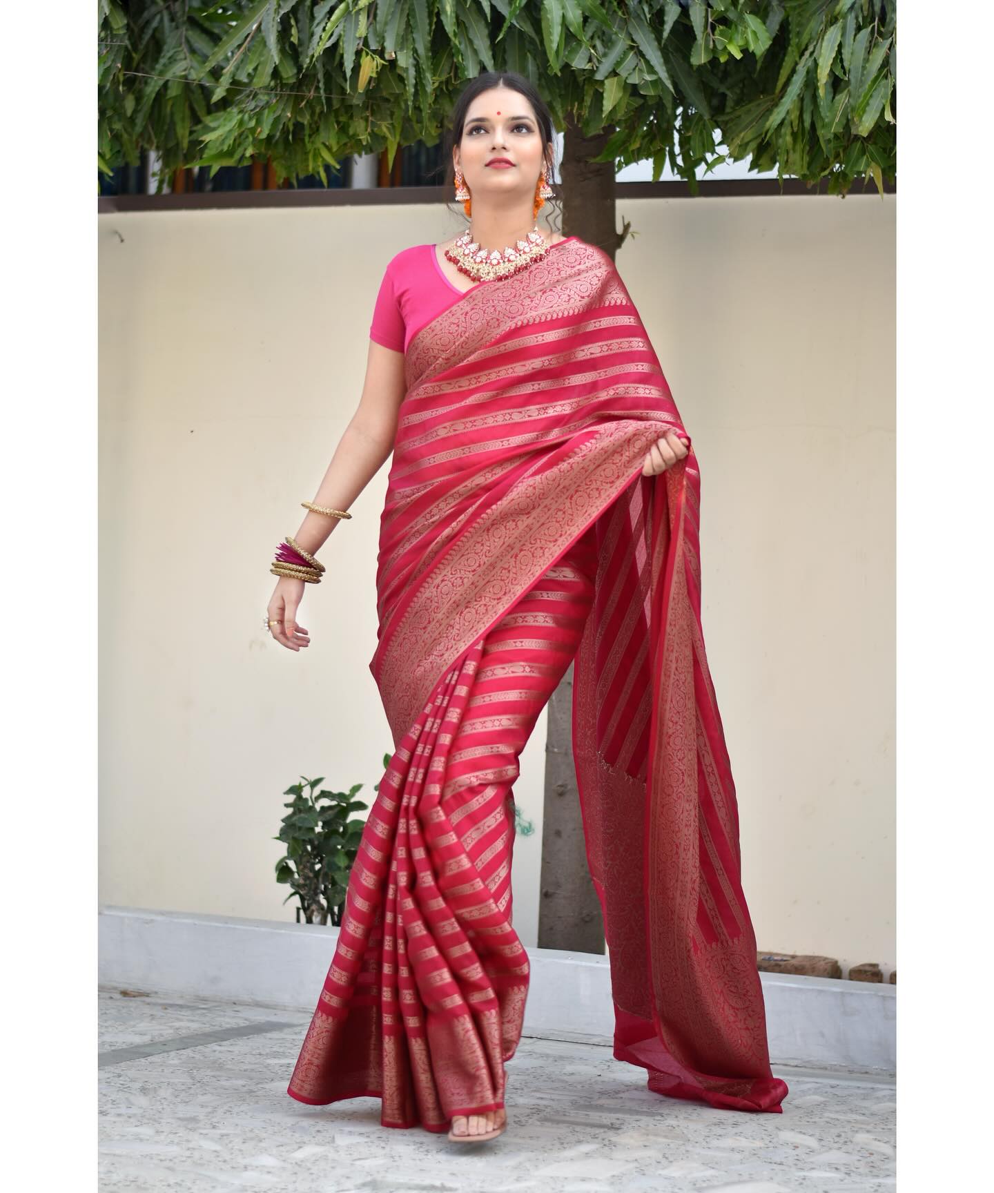 LEHERIYA SOFT SILK SAREE