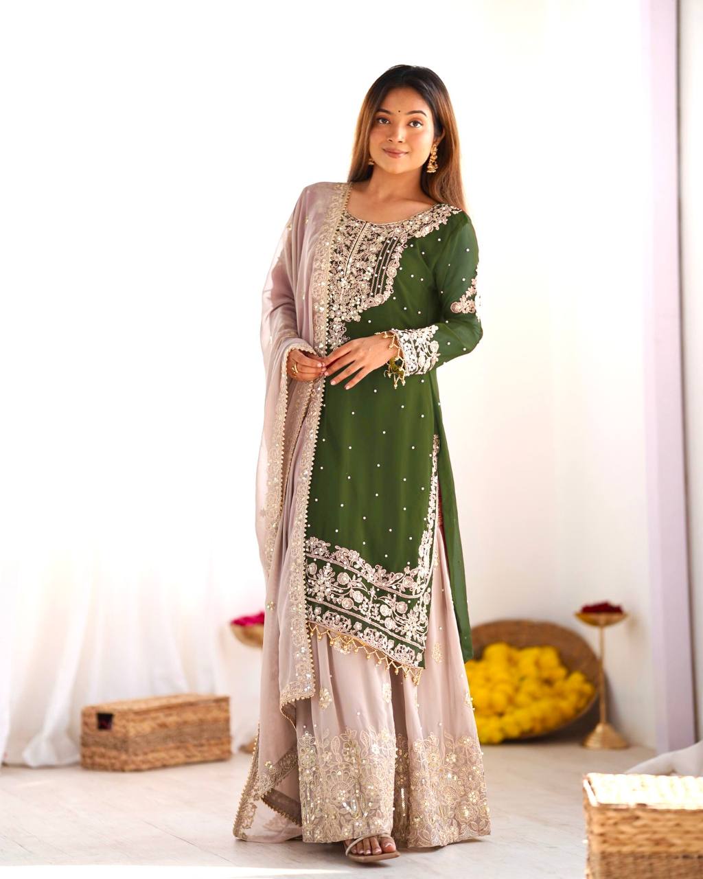 WEDDING EMBROIDERED PUNJABI SUIT
