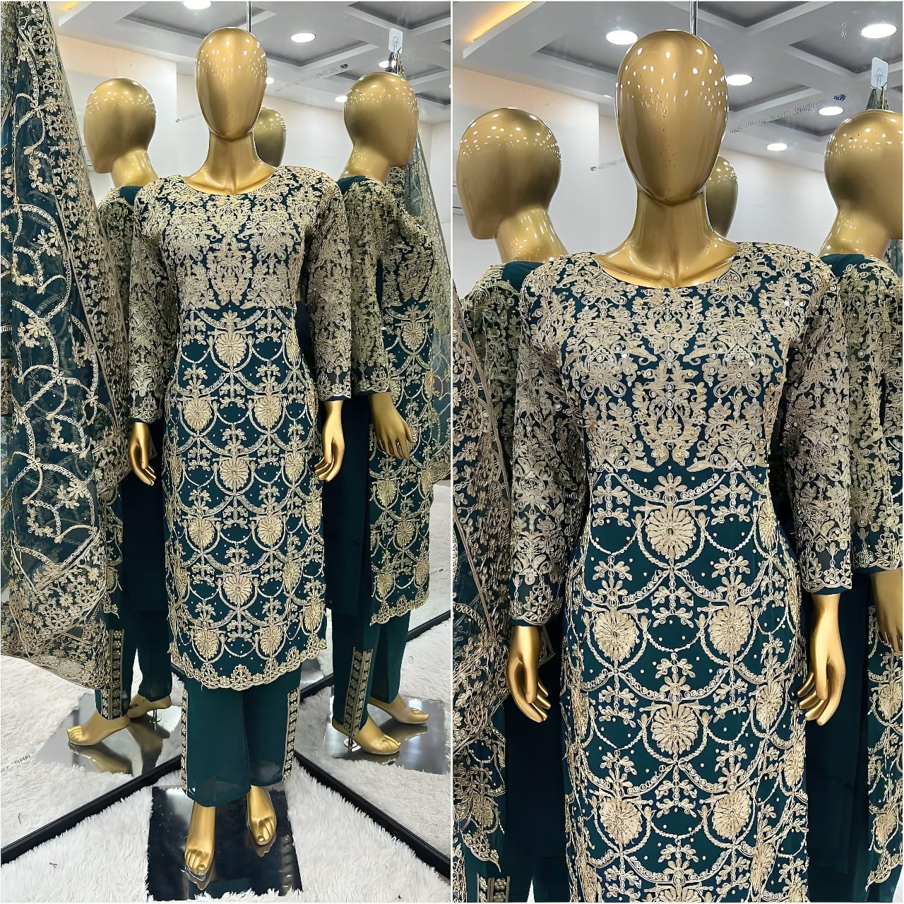 WEDDING EMBROIDERED PUNJABI SUIT