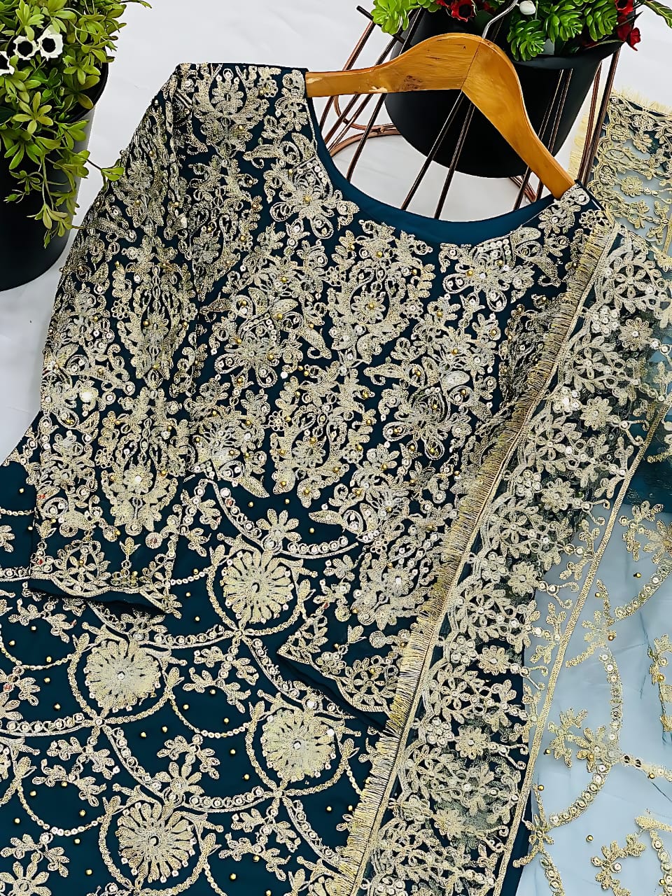 WEDDING EMBROIDERED PUNJABI SUIT