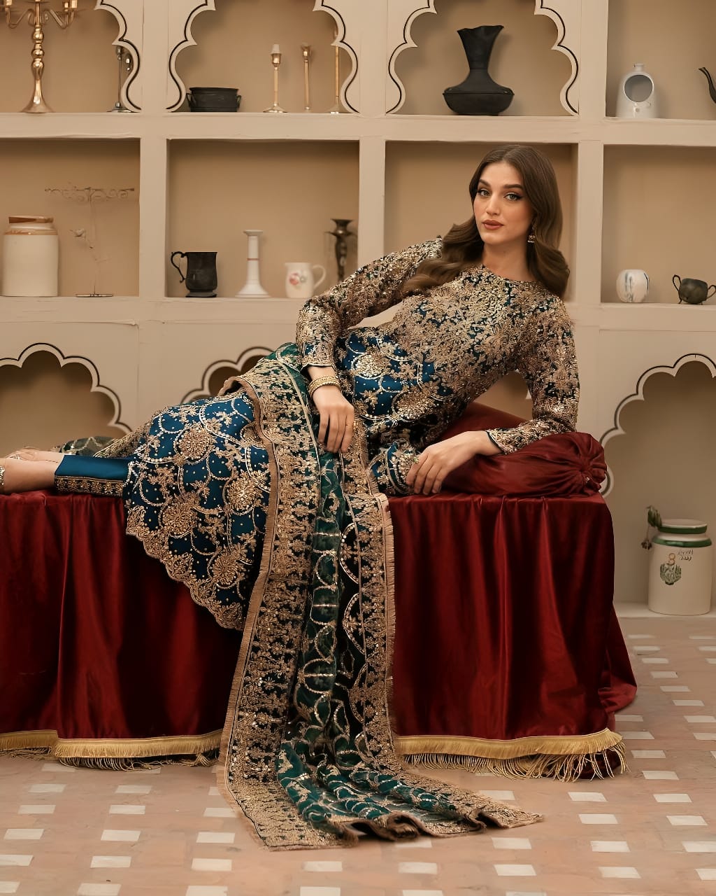 WEDDING EMBROIDERED PUNJABI SUIT