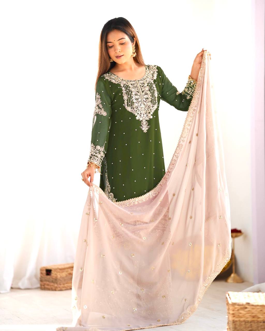 WEDDING EMBROIDERED PUNJABI SUIT