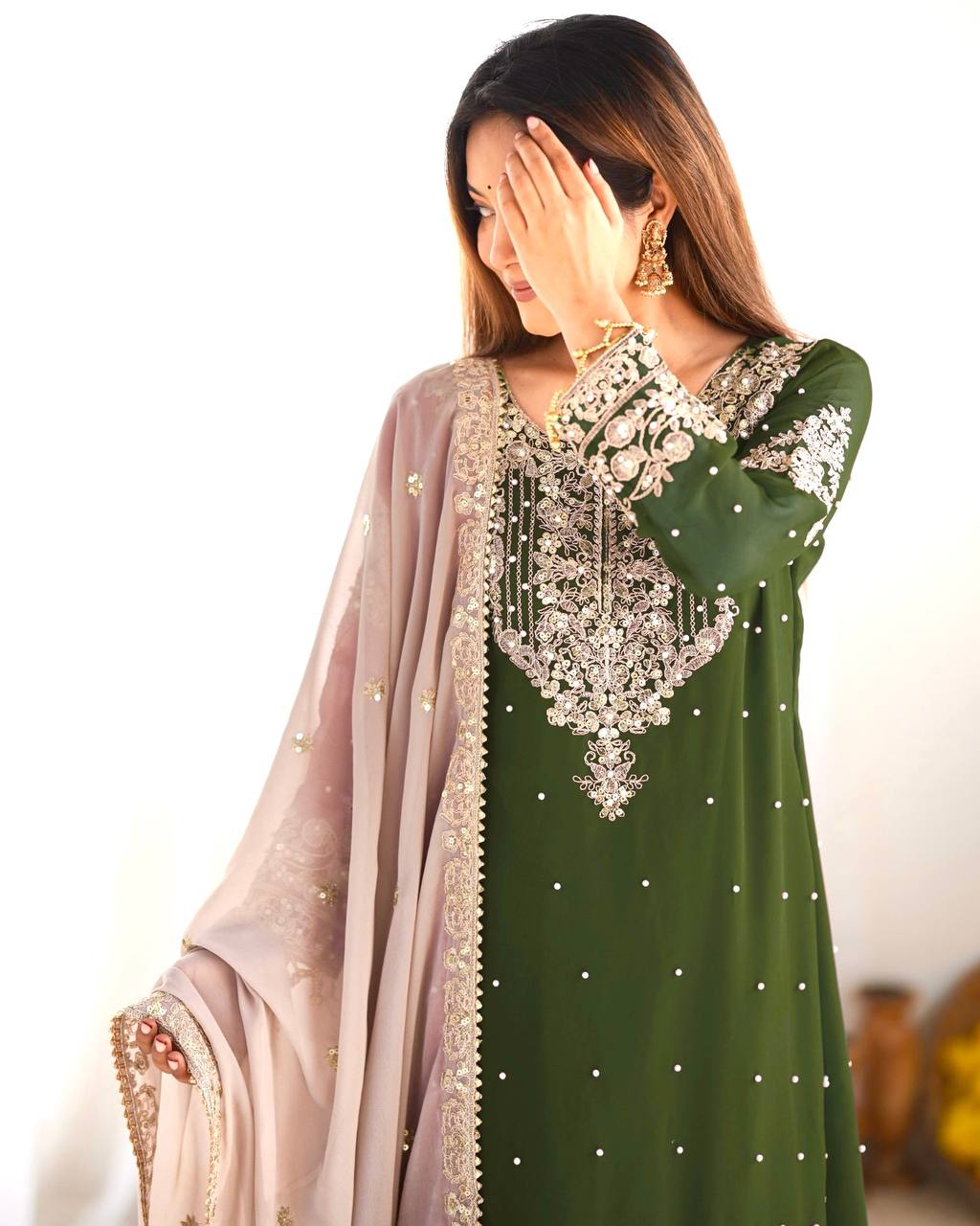 WEDDING EMBROIDERED PUNJABI SUIT