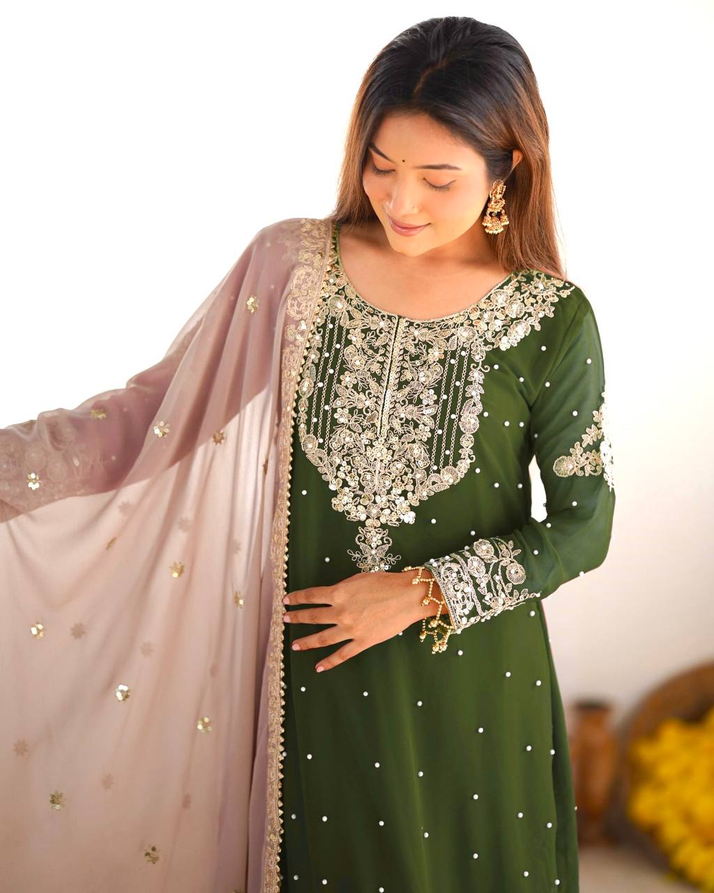 WEDDING EMBROIDERED PUNJABI SUIT