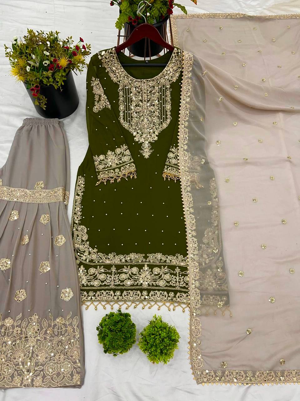 WEDDING EMBROIDERED PUNJABI SUIT