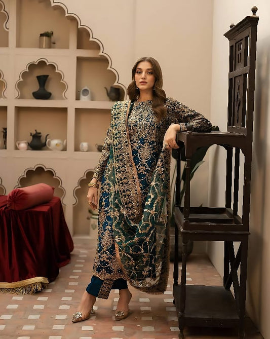 WEDDING EMBROIDERED PUNJABI SUIT