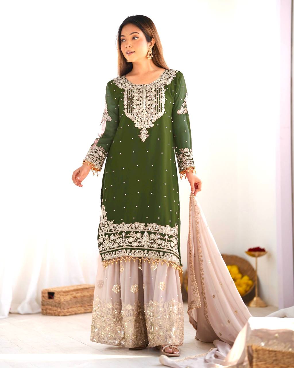 WEDDING EMBROIDERED PUNJABI SUIT