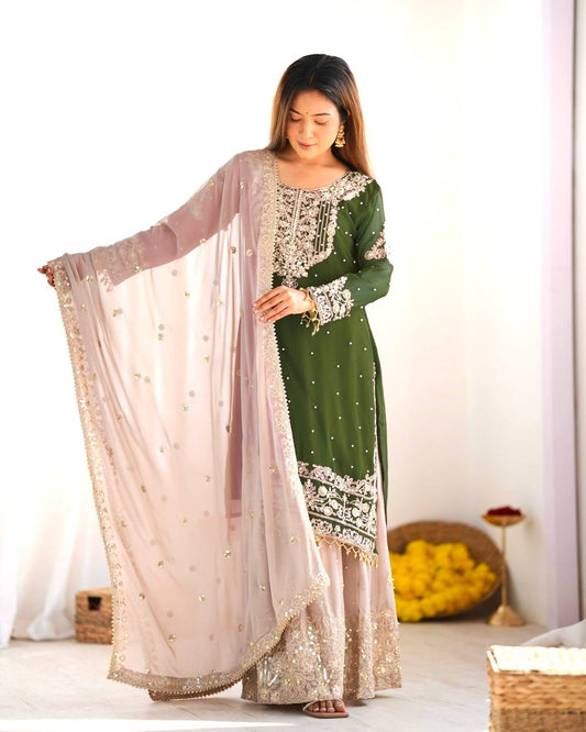 WEDDING EMBROIDERED PUNJABI SUIT